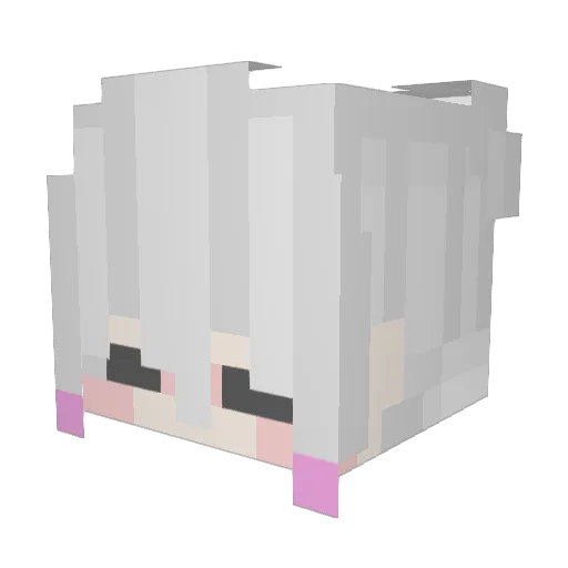 Setki Minecraft avatar head, 3D render