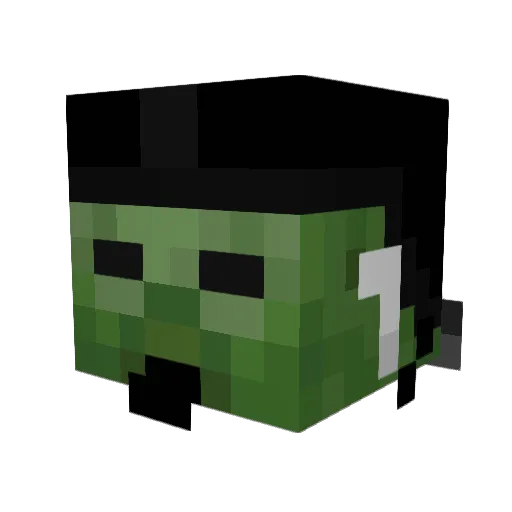 Setoh Minecraft avatar head, 3D render