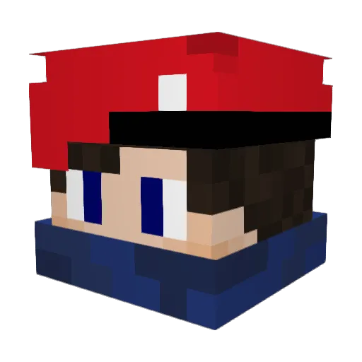 SetspeedYT Minecraft avatar head, 3D render