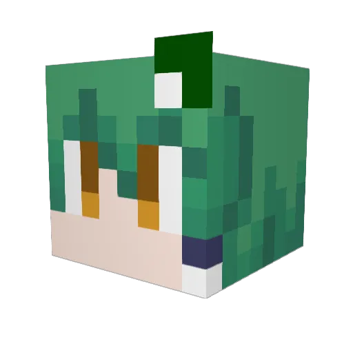 SetsunA1989 Minecraft avatar head, 3D render