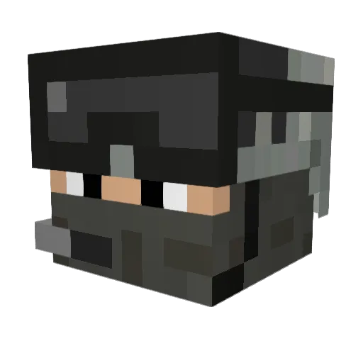 Setsuna32 Minecraft avatar head, 3D render