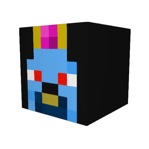 SettBoss Minecraft avatar head, 3D render