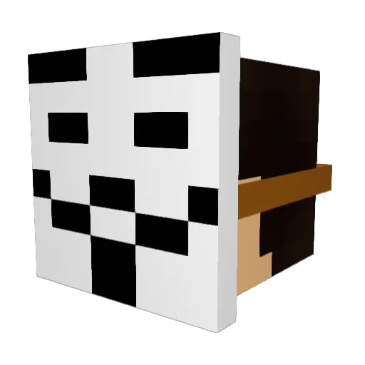 Settin9 Minecraft avatar head, 3D render