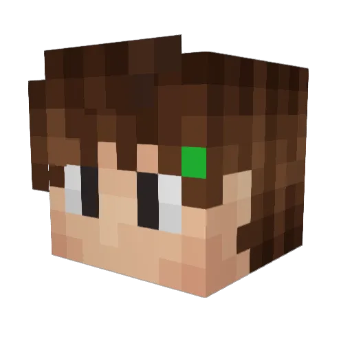 Settius Minecraft avatar head, 3D render