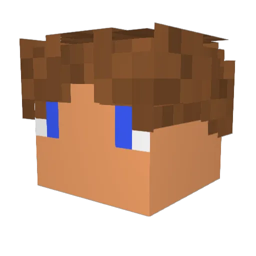 Setto0 Minecraft avatar head, 3D render