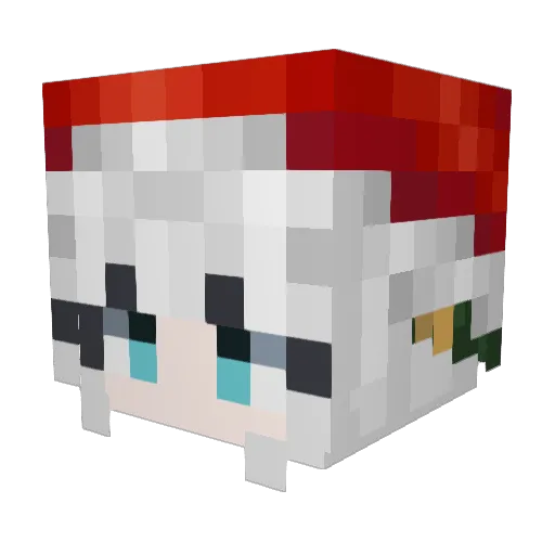 Settrigh_Sett Minecraft avatar head, 3D render
