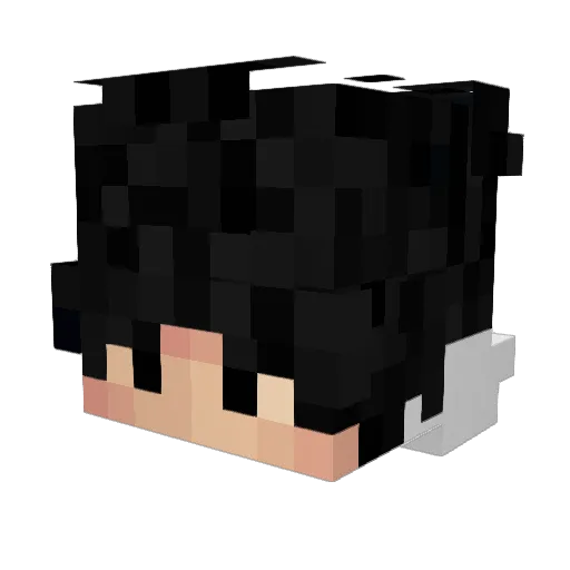 Setwoozuru Minecraft avatar head, 3D render