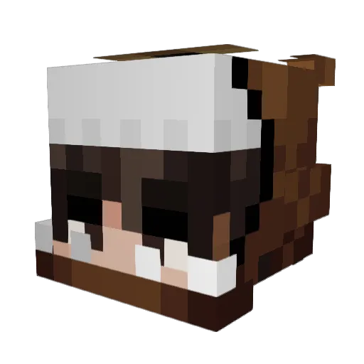 Setyl Minecraft avatar head, 3D render