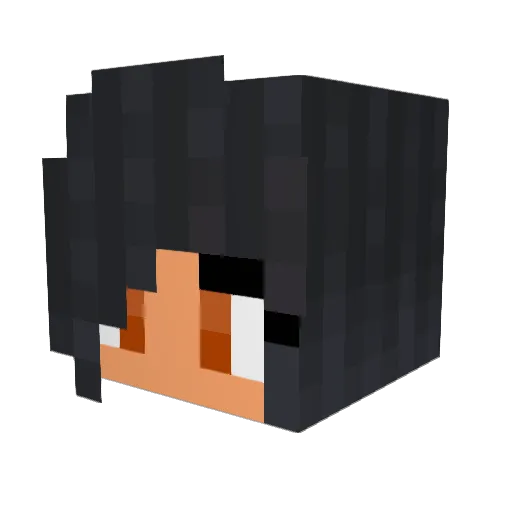 Setzwf Minecraft avatar head, 3D render