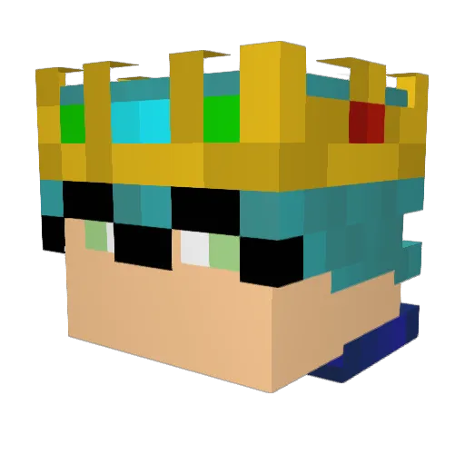 SeulEcart Minecraft avatar head, 3D render