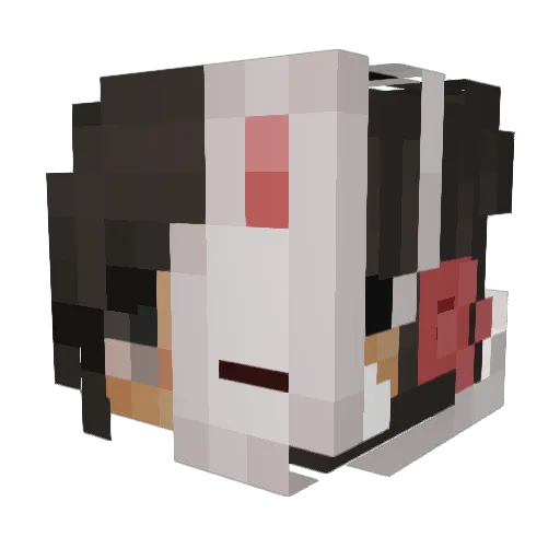 Seun Minecraft avatar head, 3D render