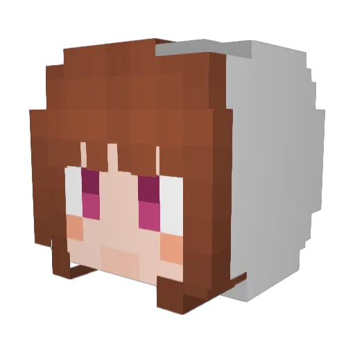 SeungGyo Minecraft avatar head, 3D render