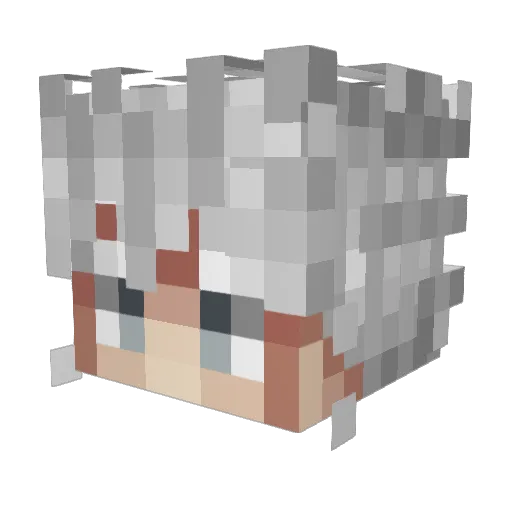 SeungJun1021 Minecraft avatar head, 3D render