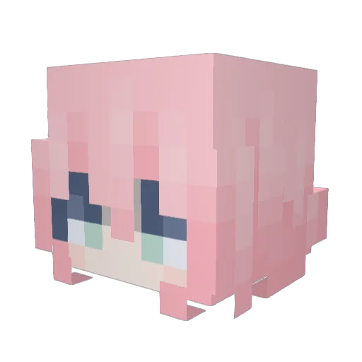 SeungK21 Minecraft avatar head, 3D render