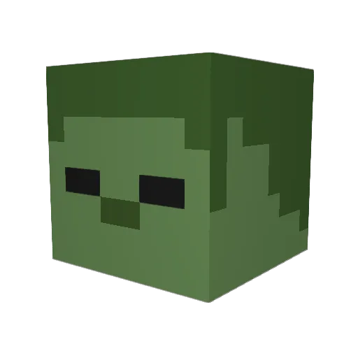 Seungwan101 Minecraft avatar head, 3D render