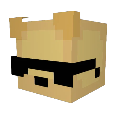 Seunyun Minecraft avatar head, 3D render