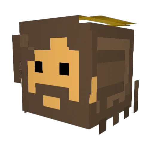 Seuvorkrt Minecraft avatar head, 3D render
