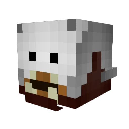 Sev2016 Minecraft avatar head, 3D render