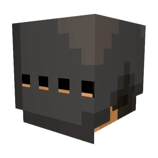 Seva2K Minecraft avatar head, 3D render