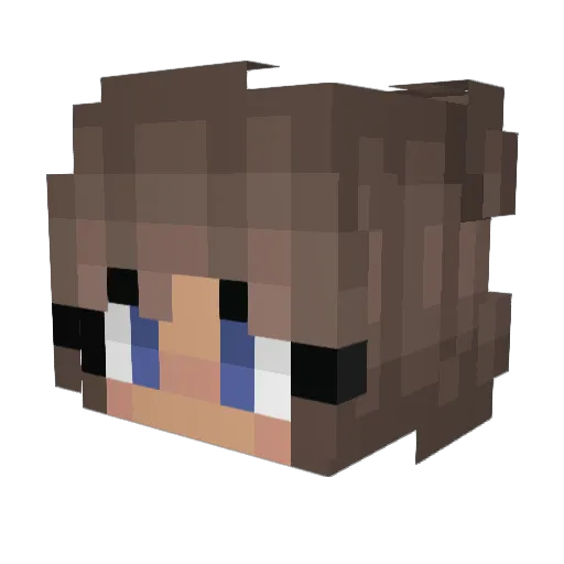 SevaIMP Minecraft avatar head, 3D render