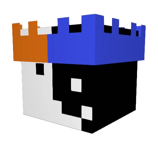 Sevalsa Minecraft avatar head, 3D render