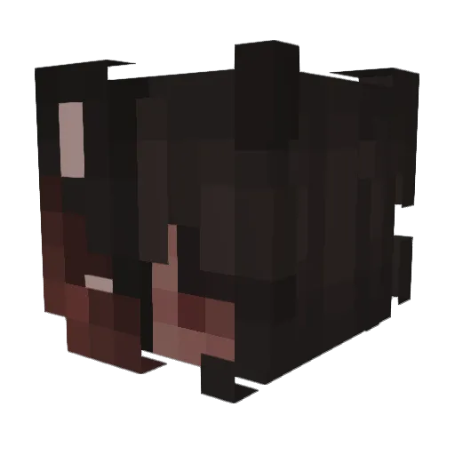 Sevariel Minecraft avatar head, 3D render