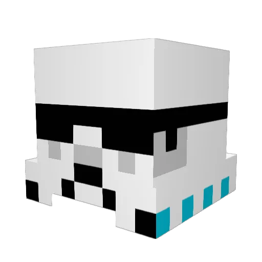Sevarox Minecraft avatar head, 3D render