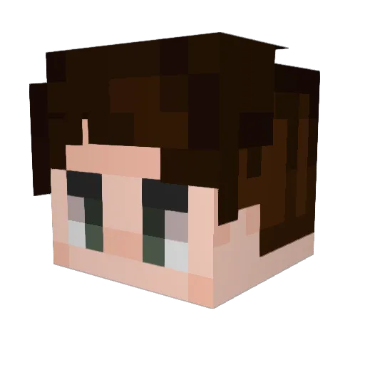 Sevarr Minecraft avatar head, 3D render