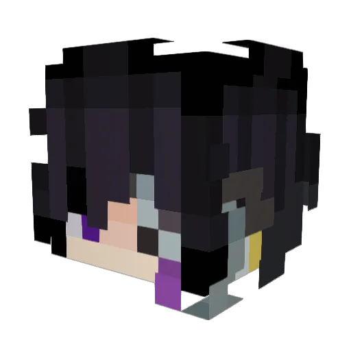 Sevatar_ion Minecraft avatar head, 3D render