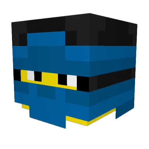 Seve333 Minecraft avatar head, 3D render