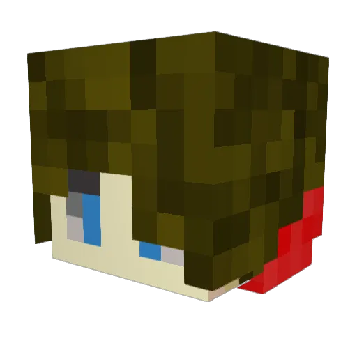 Seven07711 Minecraft avatar head, 3D render