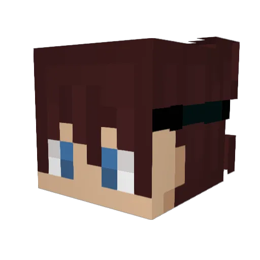 SevenArmors3 Minecraft avatar head, 3D render