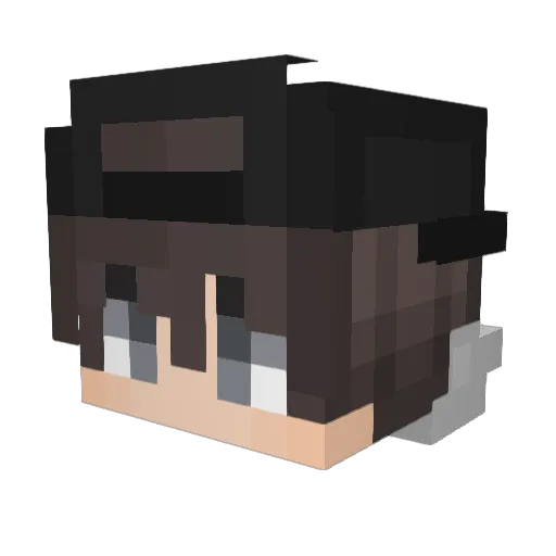 SevenCr Minecraft avatar head, 3D render