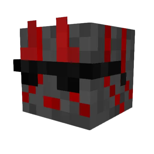 SevenEvann Minecraft avatar head, 3D render