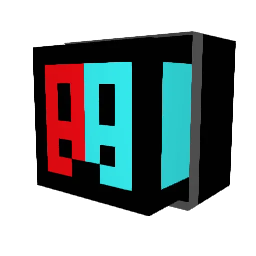 SevenGammi7 Minecraft avatar head, 3D render