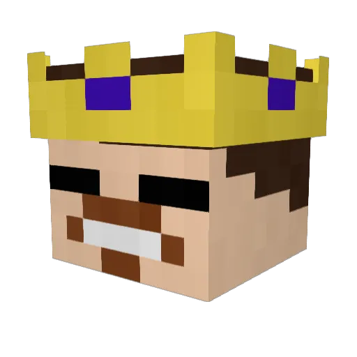 SevenIsGreat Minecraft avatar head, 3D render