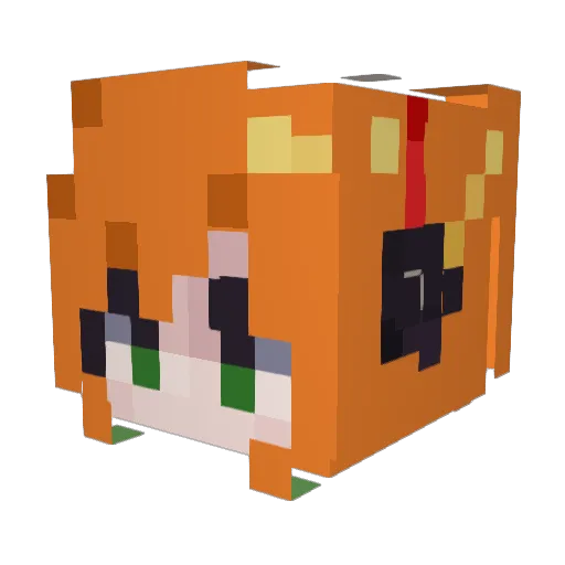 SevenSpeed Minecraft avatar head, 3D render