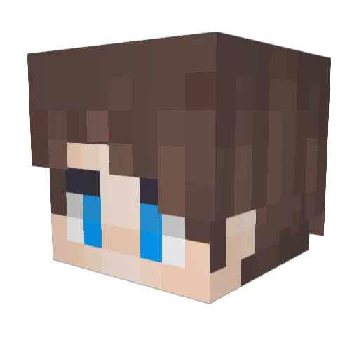Seven_Sec Minecraft avatar head, 3D render