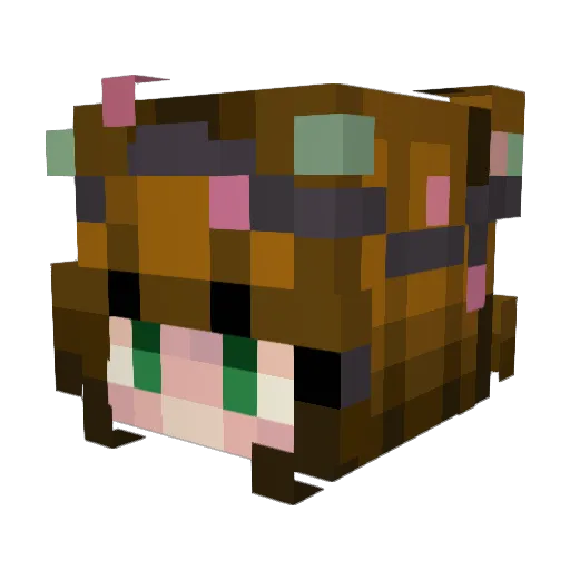 Seven_Todoroki Minecraft avatar head, 3D render