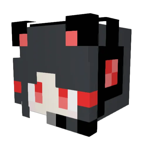Seven_Wood Minecraft avatar head, 3D render