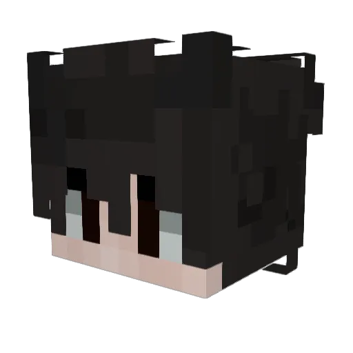 Seven_sui Minecraft avatar head, 3D render