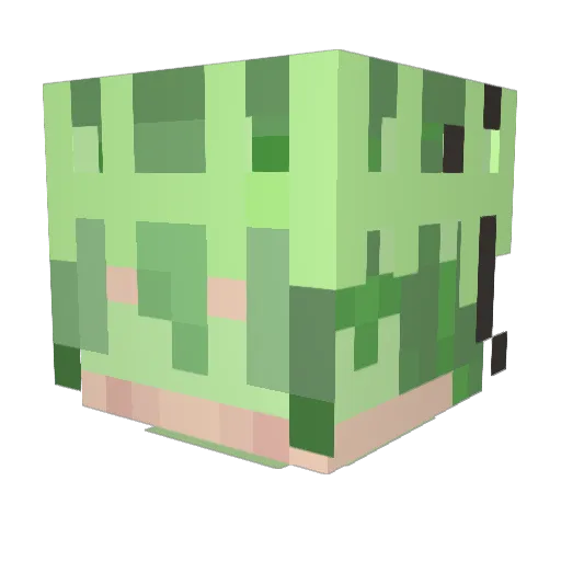 Seven_yaiba Minecraft avatar head, 3D render