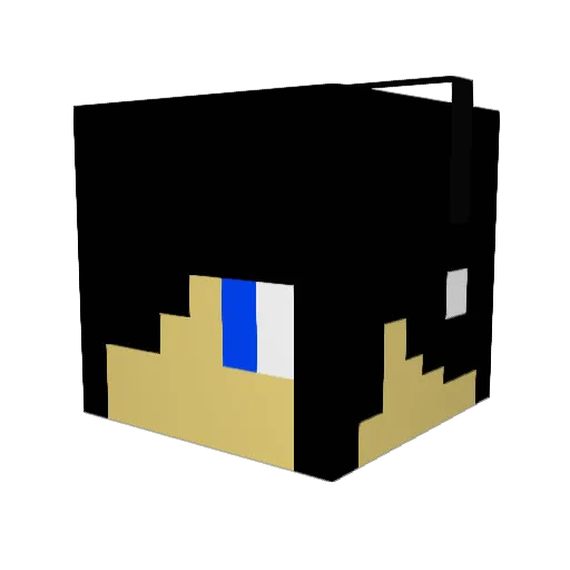 Sevenfold7X Minecraft avatar head, 3D render