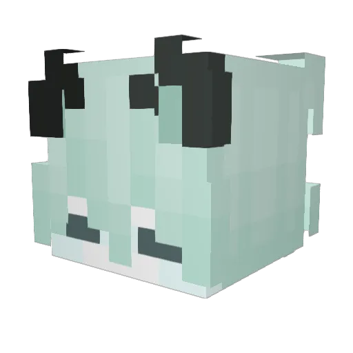 Sevenir Minecraft avatar head, 3D render