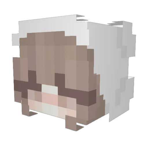 Sevenls Minecraft avatar head, 3D render