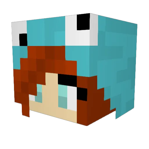 SevennUp Minecraft avatar head, 3D render