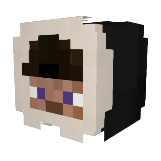 Sevenn__ Minecraft avatar head, 3D render