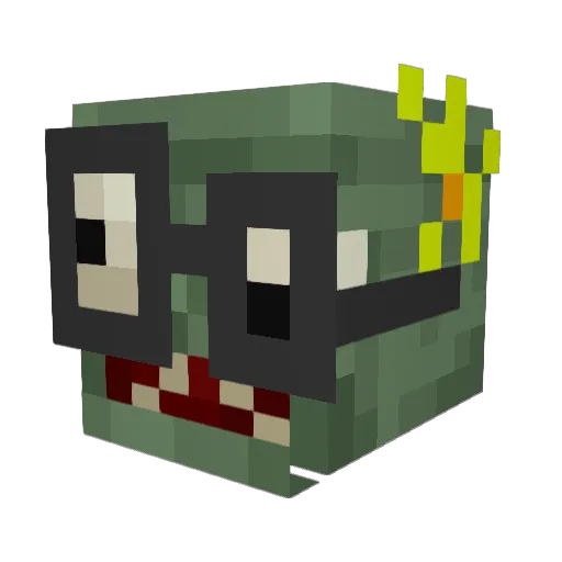 Sevenplace Minecraft avatar head, 3D render