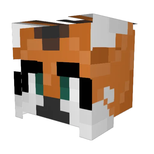 SeventhFella Minecraft avatar head, 3D render