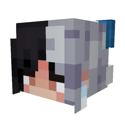 SeventhHeaven24 Minecraft avatar head, 3D render